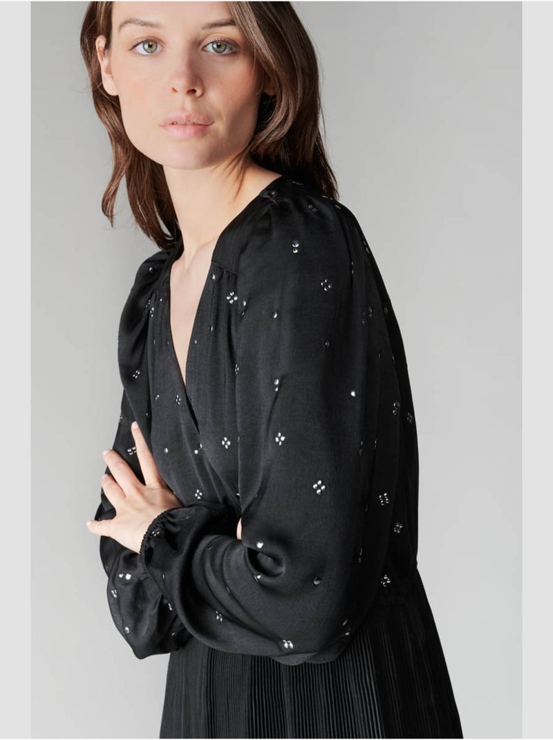 Robe DOLNA evasée, patineuse 'Le Temps Des Cerises' Noir - Kiabi