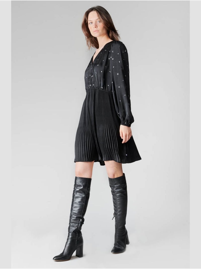 Robe DOLNA evasée, patineuse 'Le Temps Des Cerises' Noir - Kiabi