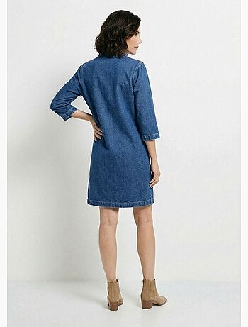 Robe droite courte en jean - Afibel