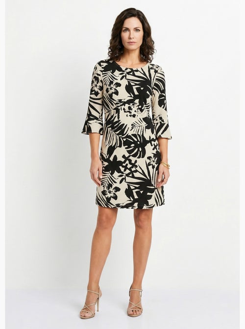 Robe droite courte fleurie fluide - Afibel - Kiabi