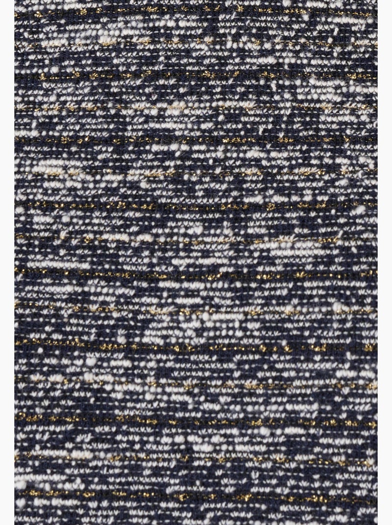 Robe droite effet tweed - Damart Bleu - Kiabi