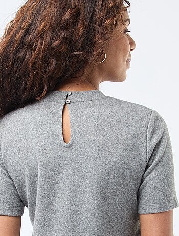 Robe droite en maille doudou