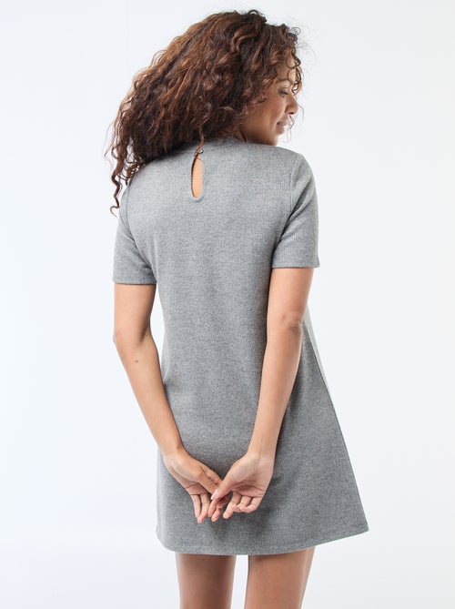 Robe droite en maille doudou - Kiabi