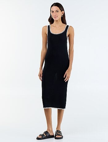 Robe droite en maille tricot