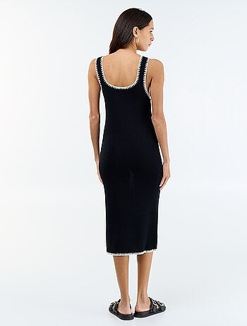Robe droite en maille tricot