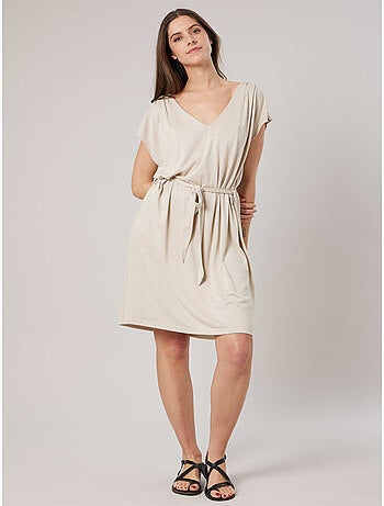 Robe droite femme en jersey lurex 'Deeluxe'