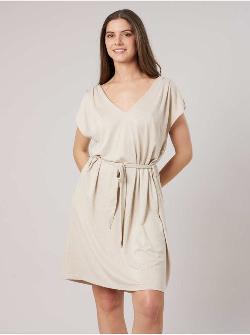 Robe droite femme en jersey lurex 'Deeluxe' - Kiabi