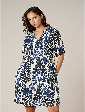 Robe droite femme fleurie 'Deeluxe'