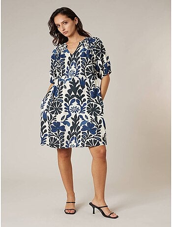 Robe droite femme fleurie 'Deeluxe'