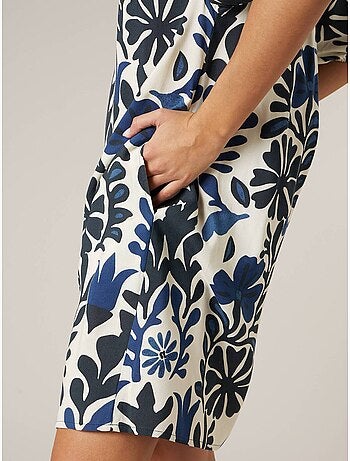 Robe droite femme fleurie 'Deeluxe'