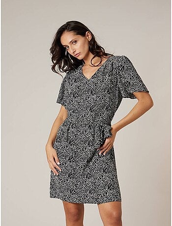 Robe droite femme fluide 'Deeluxe'