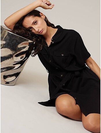 Robe droite femme fluide 'Deeluxe'