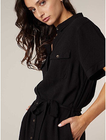 Robe droite femme fluide 'Deeluxe'