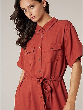 Robe droite femme fluide 'Deeluxe'