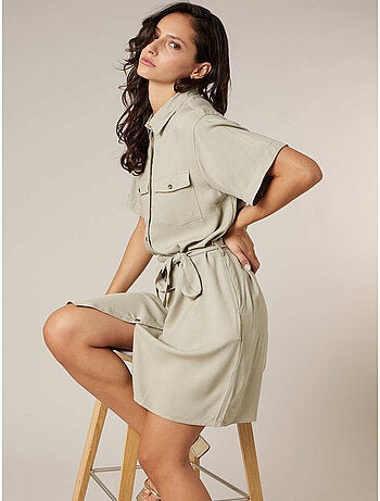 Robe droite femme fluide 'Deeluxe'