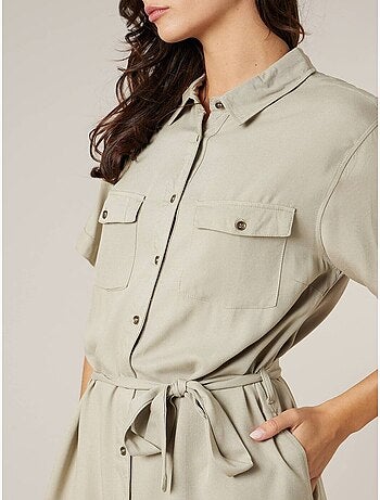 Robe droite femme fluide 'Deeluxe'