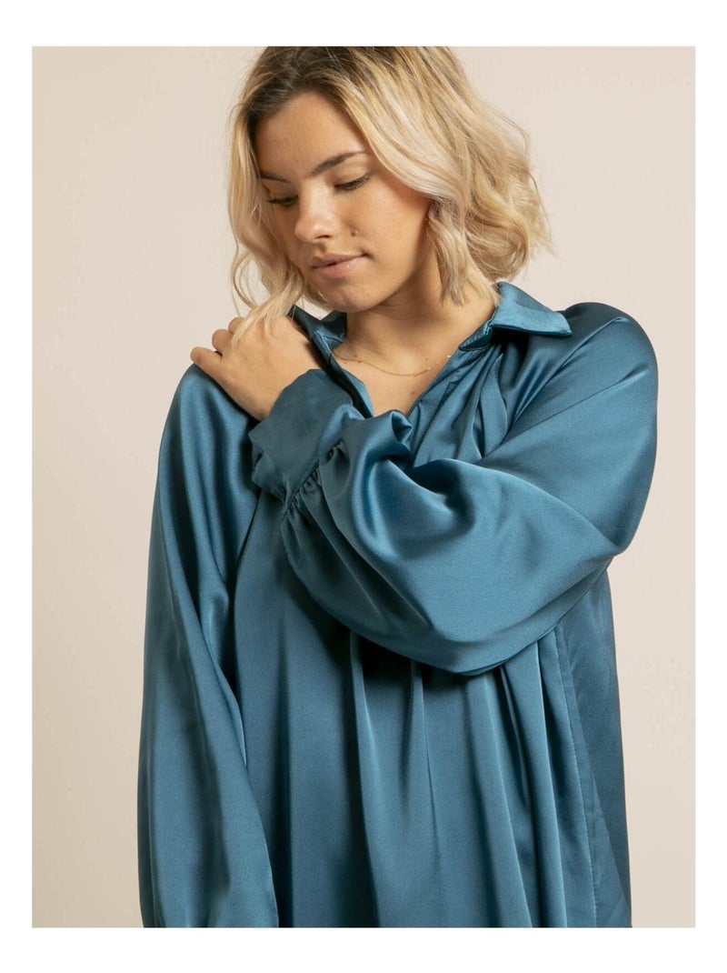Robe droite IDELMA Bleu - Kiabi