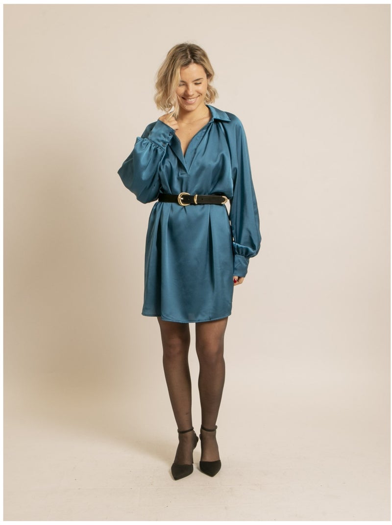 Robe droite IDELMA Bleu - Kiabi