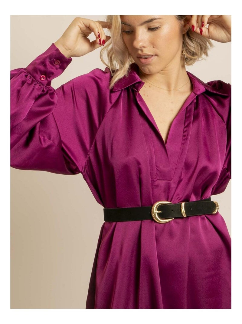 Robe droite IDELMA Violet - Kiabi