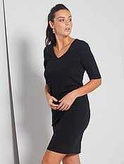 JdY Say WVN Noos Robe Mi-Longue 2/4, Crème, XS