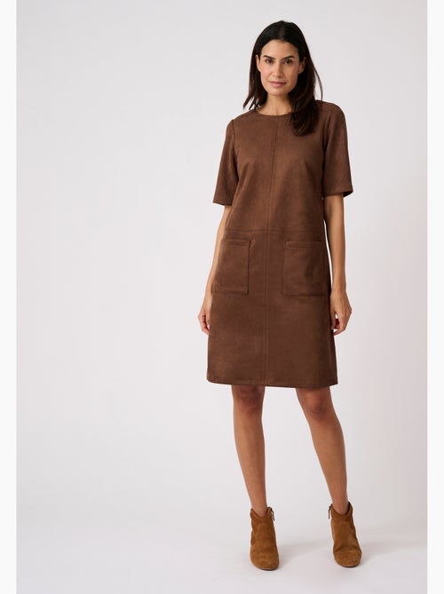 Robe droite suédine - Damart - Kiabi