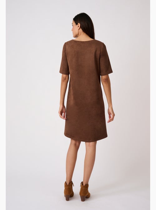 Robe droite suédine - Damart - Kiabi