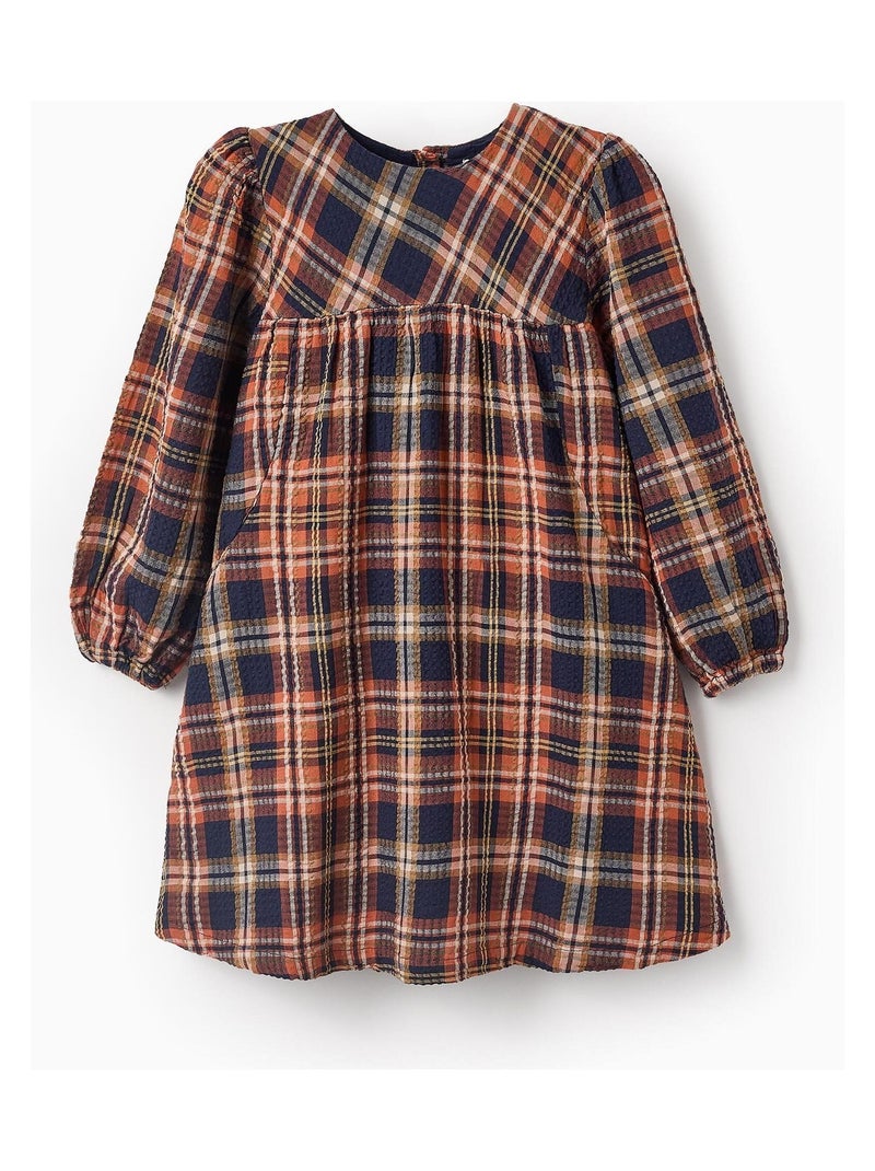 Robe écossais, avec une texture froissée FRENCH CONNECTION Bleu foncé - Kiabi
