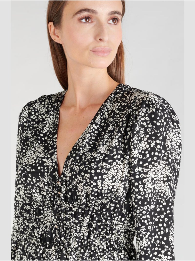 Robe EDWINA droite 'Le Temps Des Cerises' Noir - Kiabi