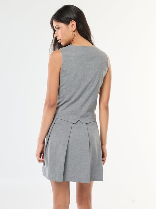 Robe effet 2 en 1 gilet de costume + jupe - Kiabi