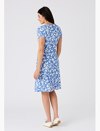 Robe effet cache-coeur viscose stretch - Damart