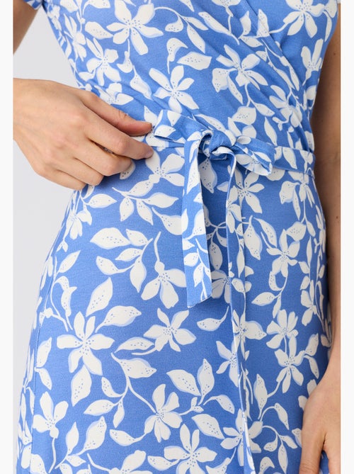 Robe effet cache-coeur viscose stretch - Damart - Kiabi