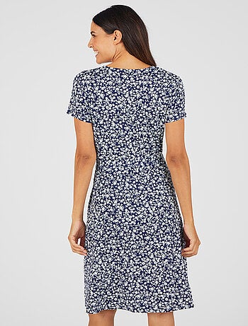 Robe effet cache-coeur viscose stretch - Damart