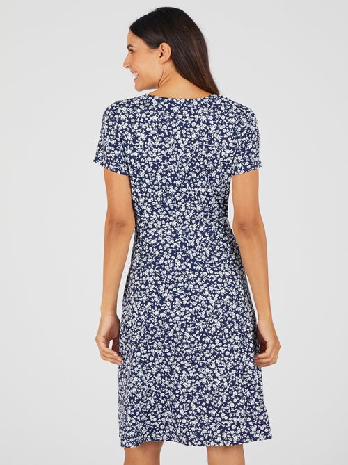 Robe effet cache-coeur viscose stretch - Damart - Kiabi