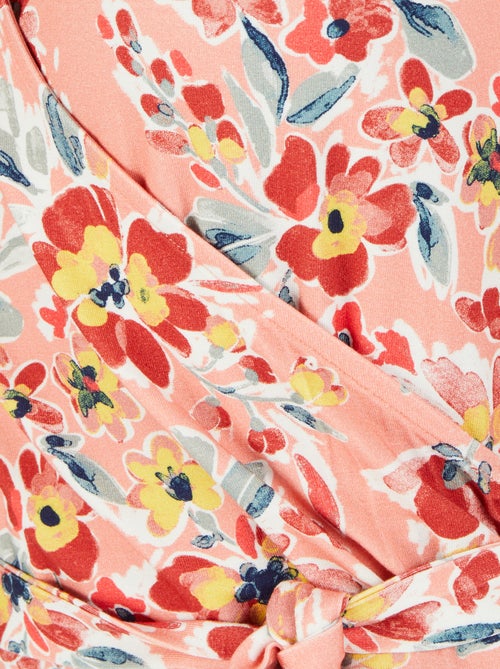 Robe effet cache-coeur viscose stretch - Damart - Kiabi