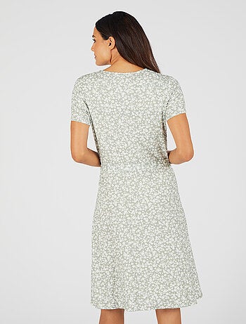 Robe effet cache-coeur viscose stretch - Damart