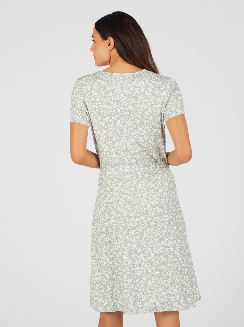 Robe Féminine Viscose Lenzing EcoVero Robe Cache-Cœur Viscose