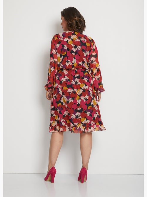 Robe effet cache-coeur voile imprimé floral - AFIBEL - Kiabi Robe effet cache-coeur voile imprimé floral - AFIBEL - Kiabi