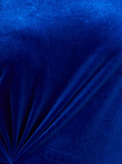 Robe effet drapé maille velours ras - Damart - Kiabi