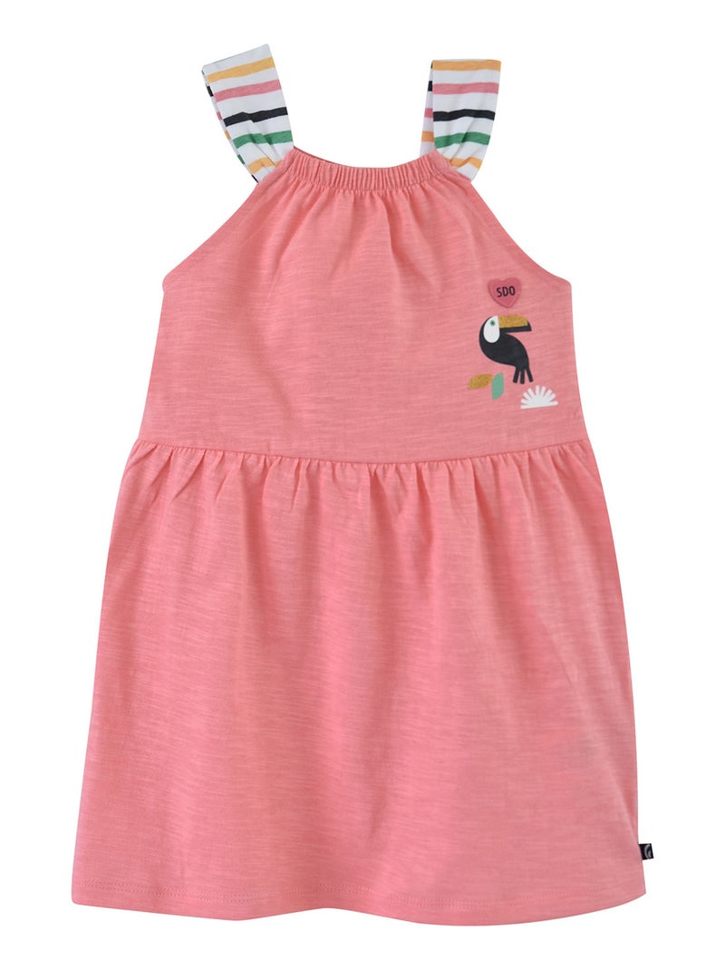 ROBE ELIZEA SANS MANCHES ENFANT Rose - Kiabi