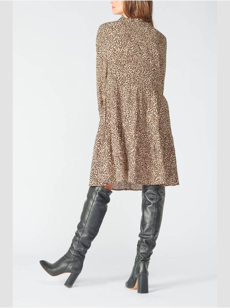 Robe ELLIOTT droite 'Le Temps Des Cerises' Noir - Kiabi