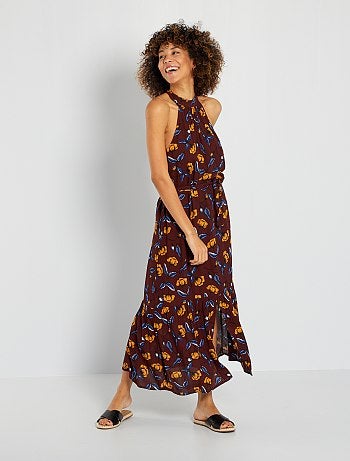 robe femme marron