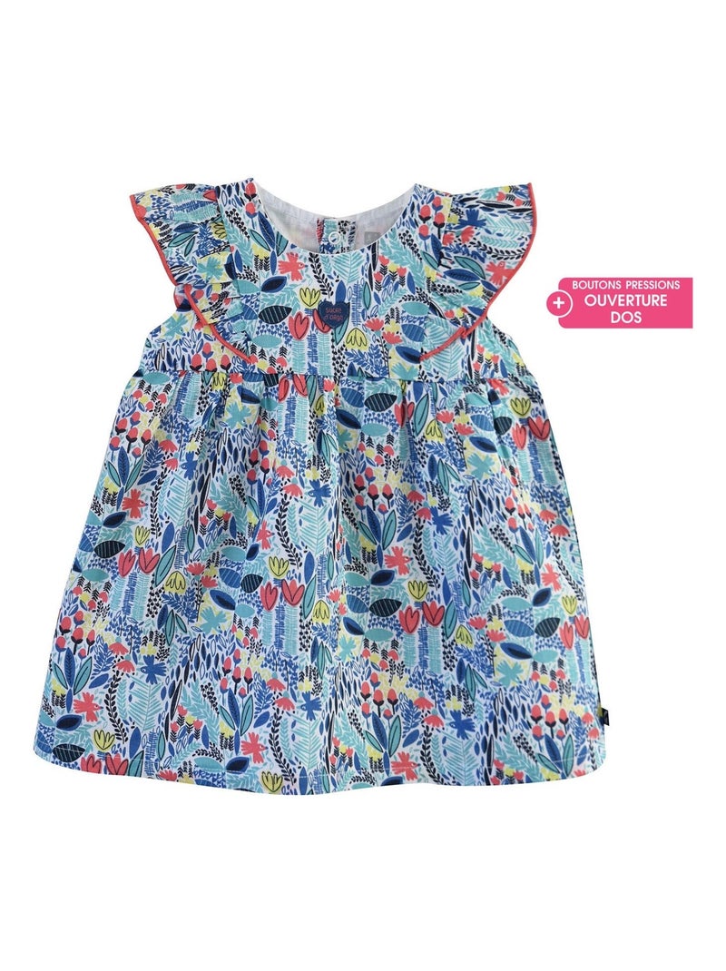 ROBE EMMANUELLE MANCHES COURTES BEBE Blanc - Kiabi
