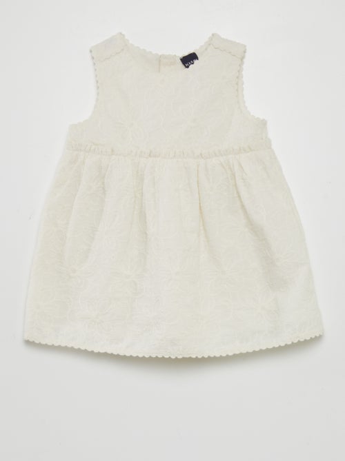 Robe en broderie anglaise - Kiabi