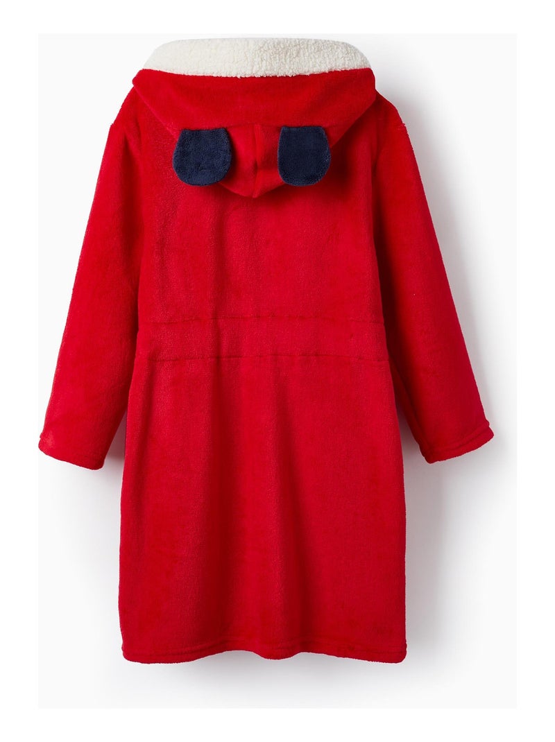 Robe en Coralina avec Capuche avec Oreilles pour Garçon 'Mickey'   MICKEY Rouge - Kiabi