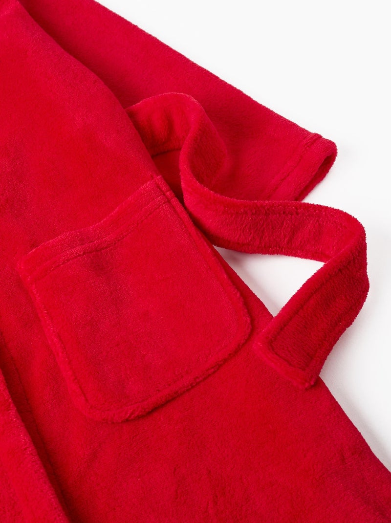 Robe en Coralina avec Capuche avec Oreilles pour Garçon 'Mickey'   MICKEY Rouge - Kiabi