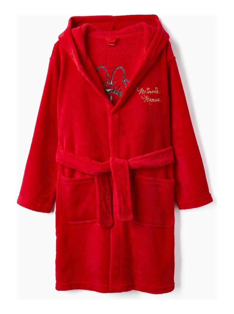 Robe en Coraline avec Capuche pour Fille 'Minnie'   MINNIE Rouge - Kiabi