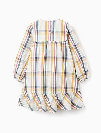 Robe en Coton à Carreaux Brothers & Sisters