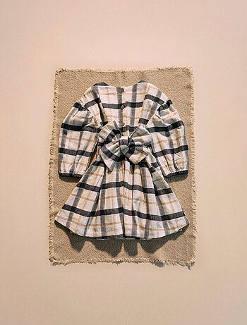 Robe en Coton à Carreaux Brothers & Sisters