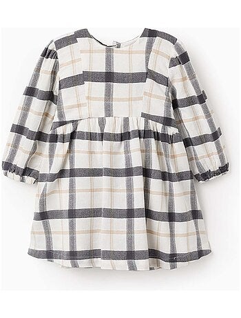 Robe en Coton à Carreaux Brothers & Sisters