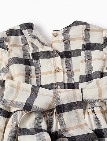 Robe en Coton à Carreaux Brothers & Sisters